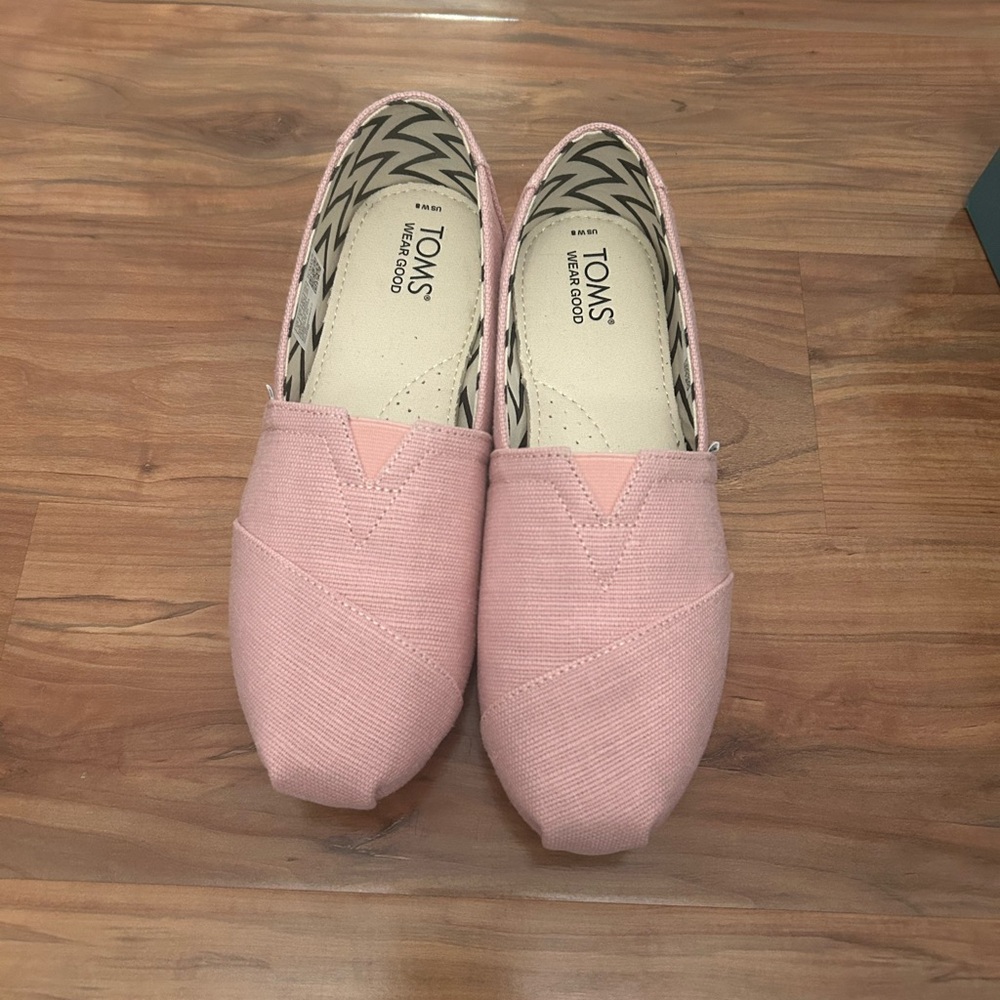 TOMS Women's Pink Slip-On Shoes